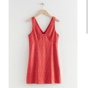 & Other Stories Print Satin Dress